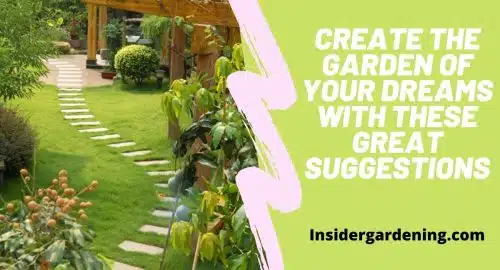 Create The Garden Of Your Dreams With These Great Suggestions